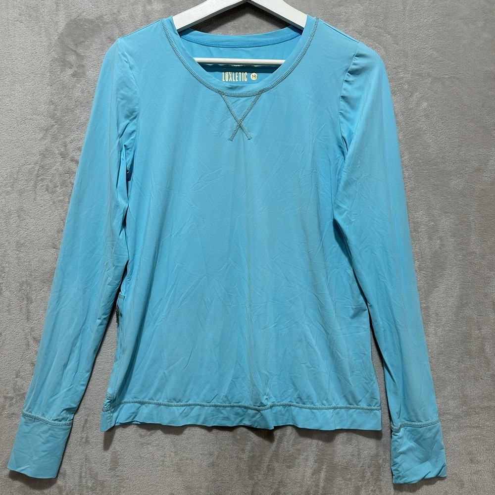 Lilly Pulitzer Luxletic Women's M Long-Sleeve Performance Zippered Side‎ Pocket